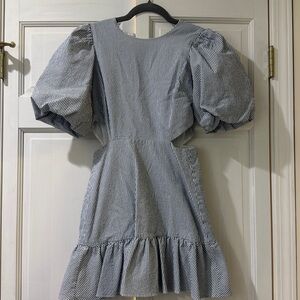 Veronica Beard Black and White Striped Dress